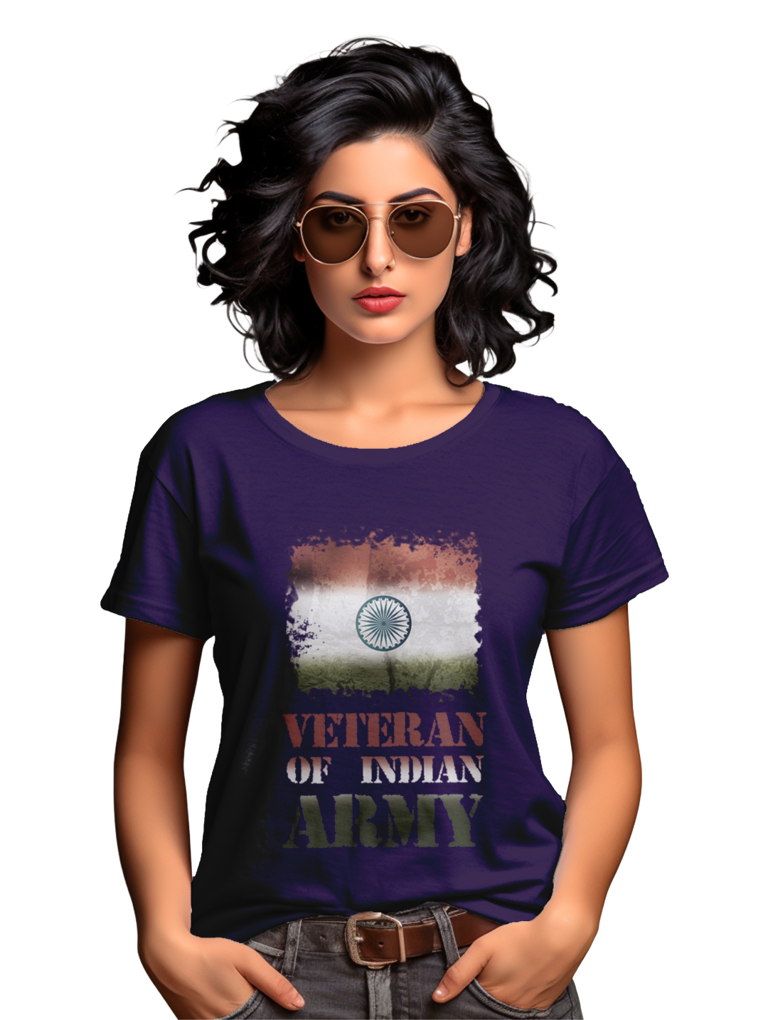 Women's Veteran of indian army T-Shirt