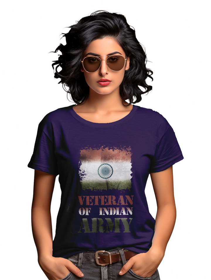 Women's Veteran of indian army T-Shirt