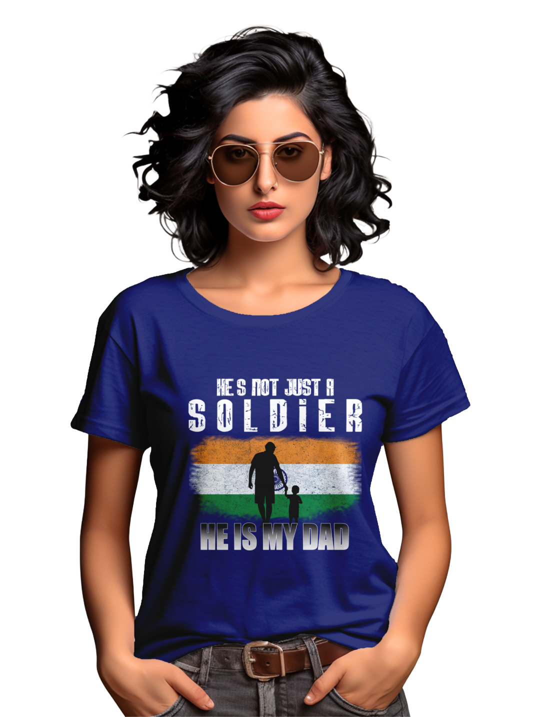 Women's He's not just a soldier he is my dad T-Shirt