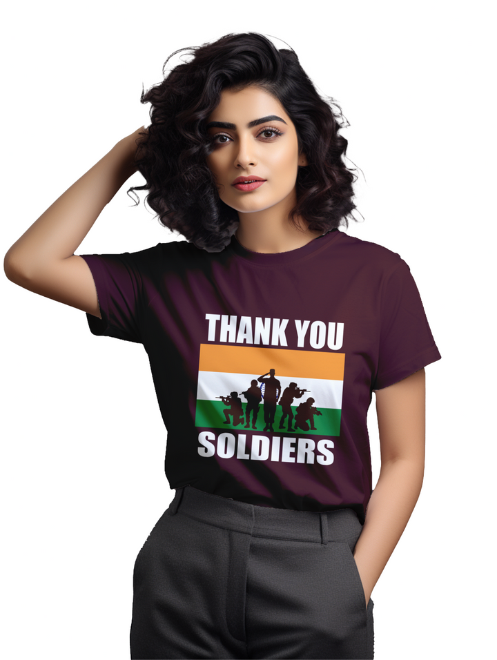 Women's Thank you Soldiers T-Shirt