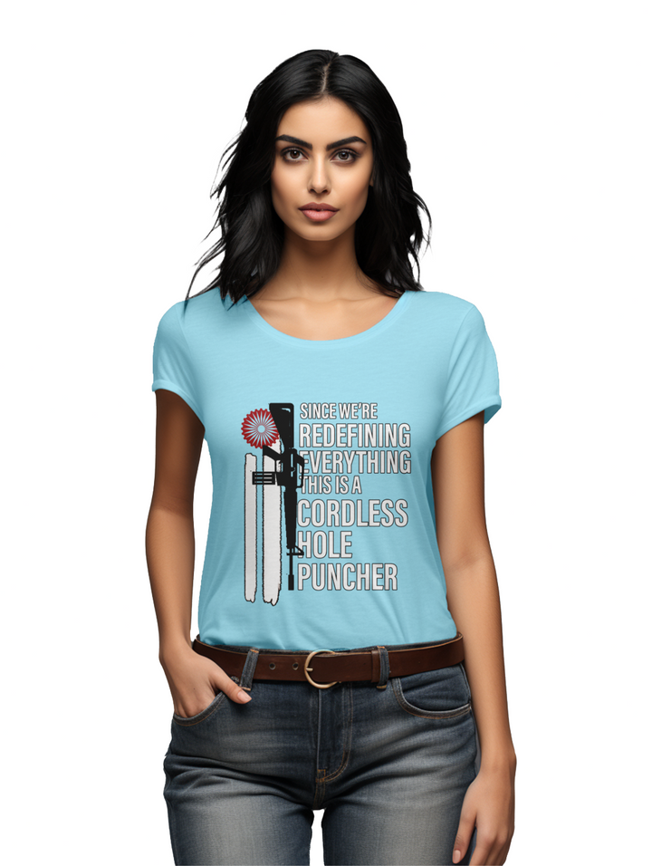 Women's Cordless hole Puncher T-Shirt