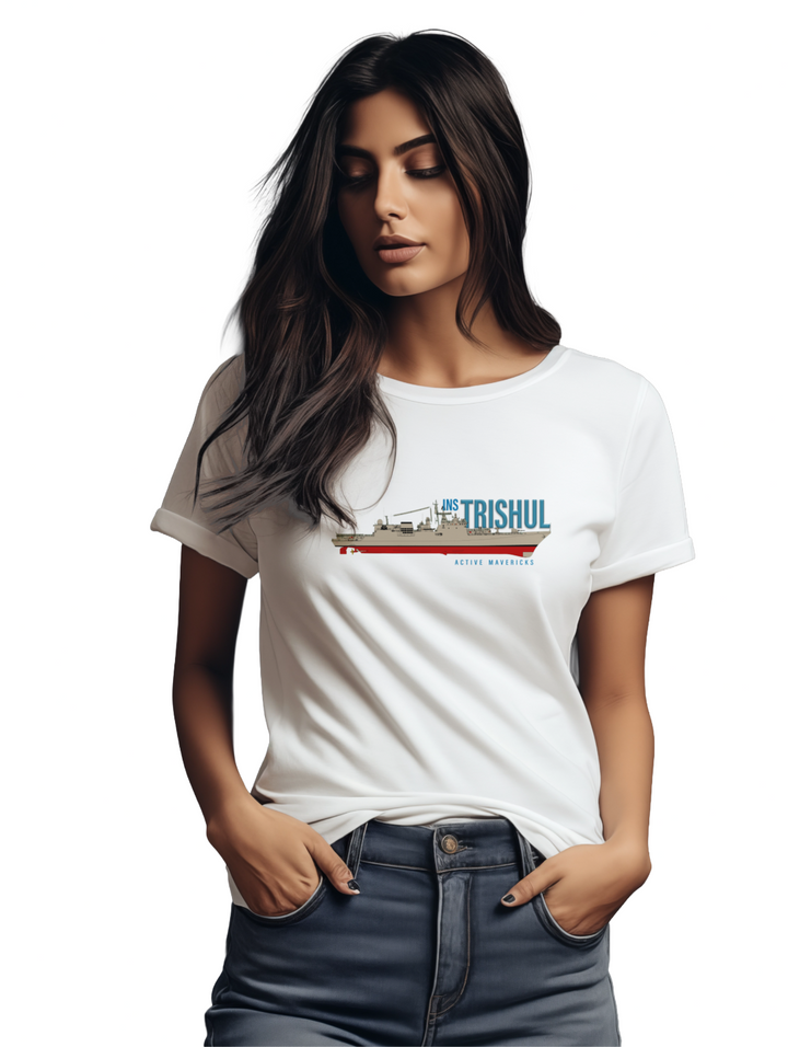 Womens INS Trishul T-shirt