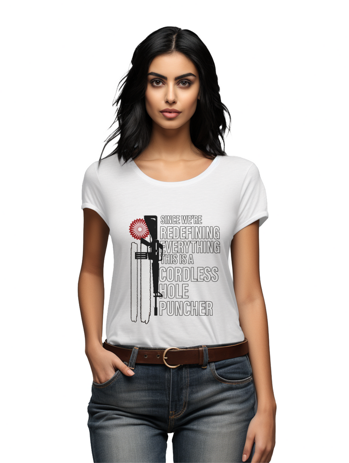 Women's Cordless hole Puncher T-Shirt