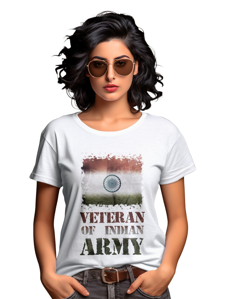 Women's Veteran of indian army T-Shirt