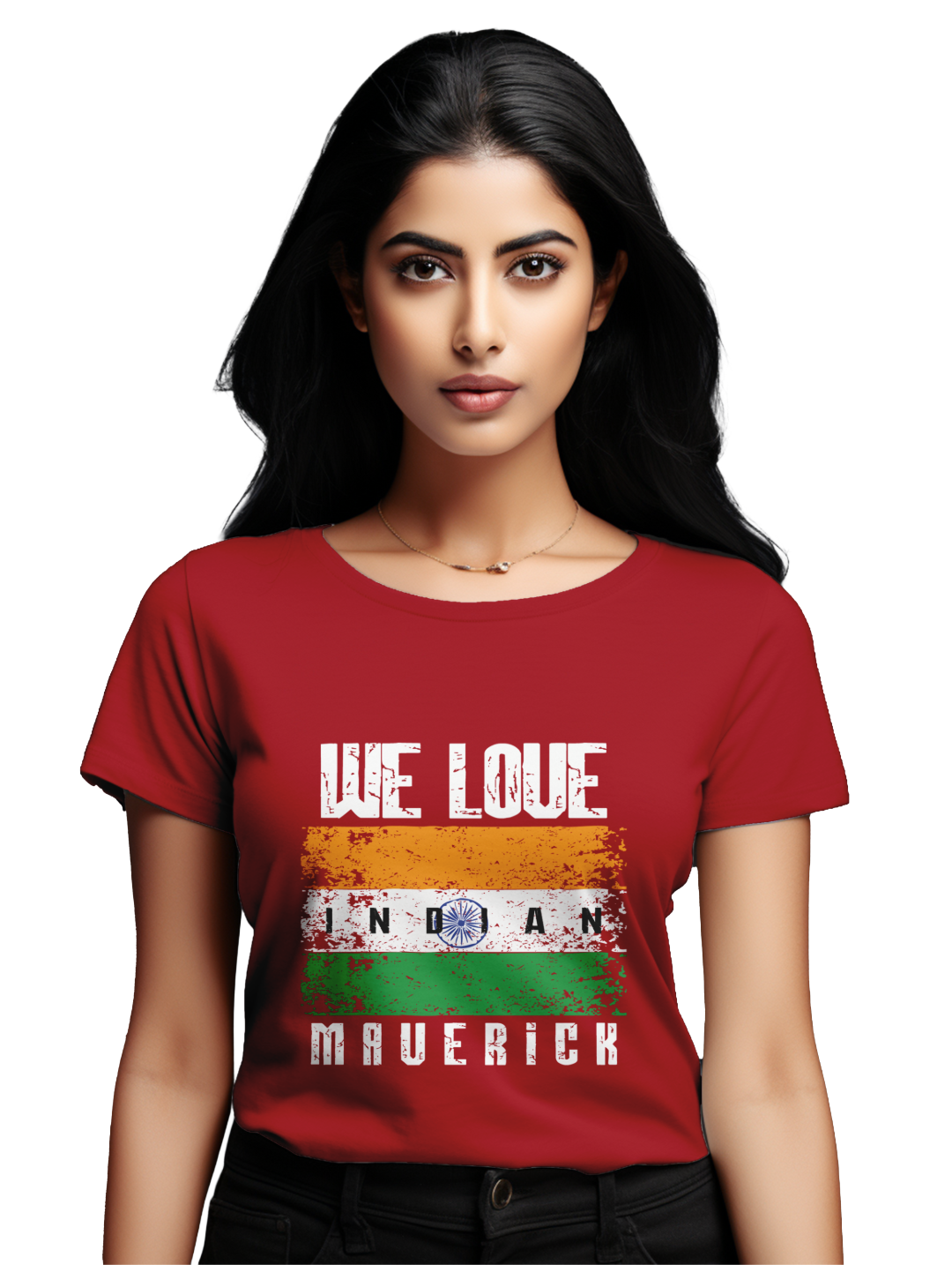 Women's we love indian maverick T-Shirt