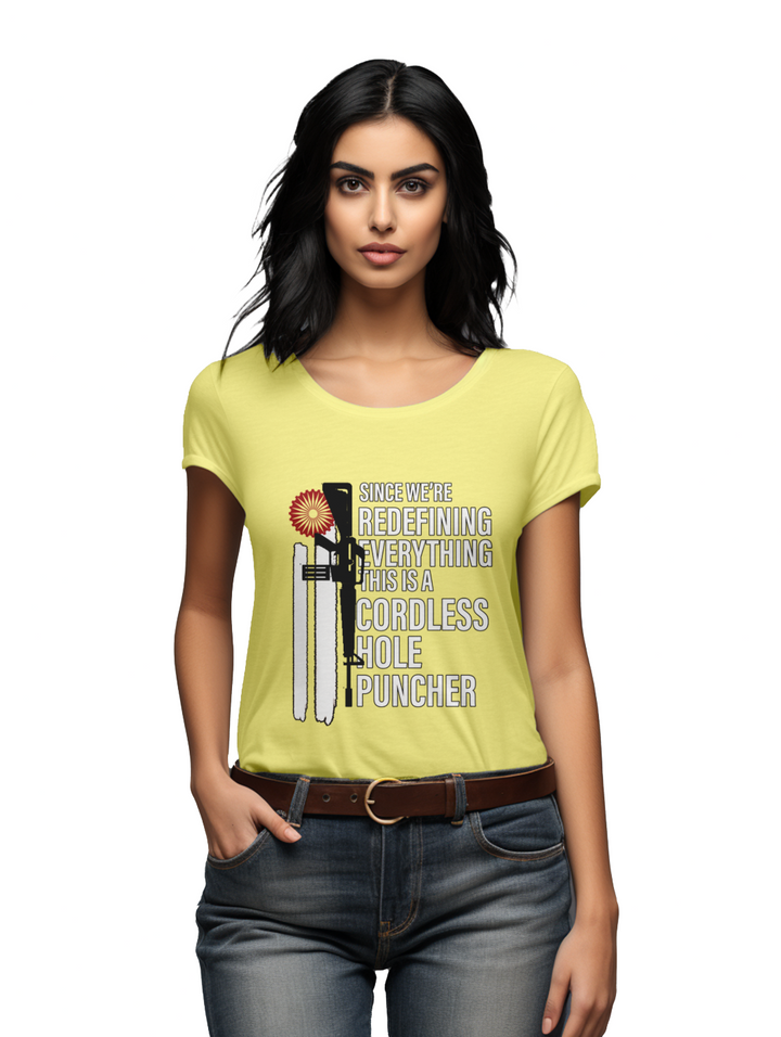 Women's Cordless hole Puncher T-Shirt