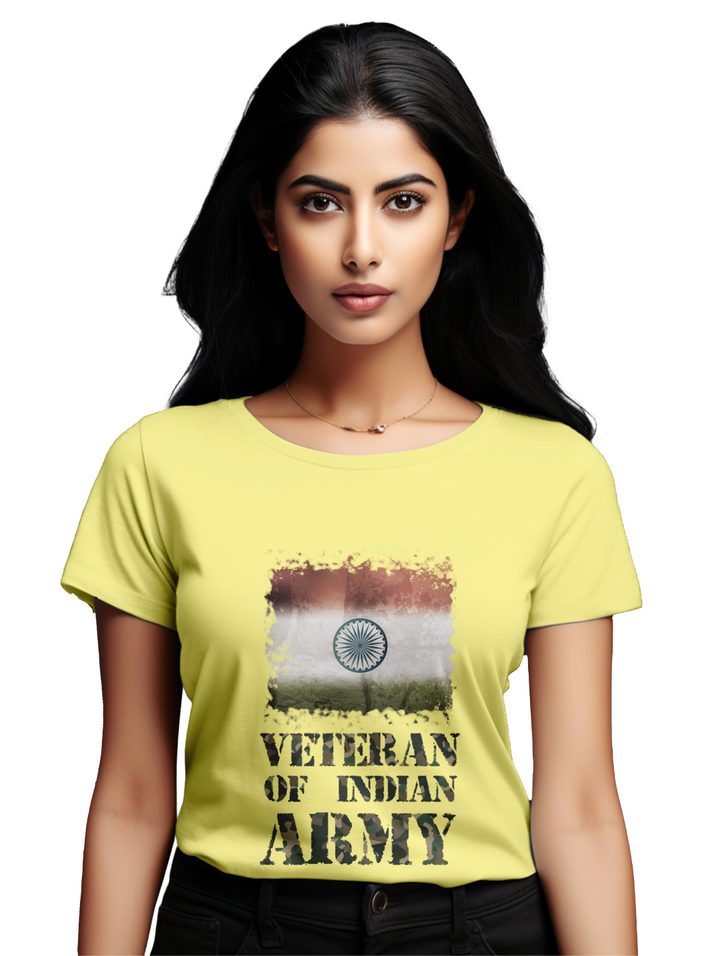 Women's Veteran of indian army T-Shirt