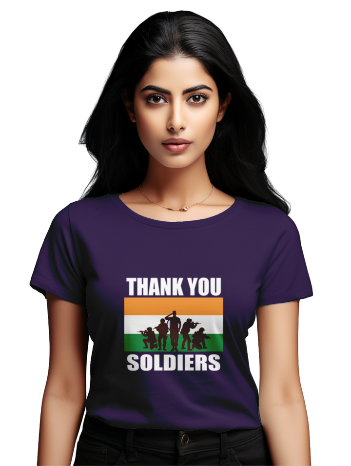 Women's Thank you Soldiers T-Shirt