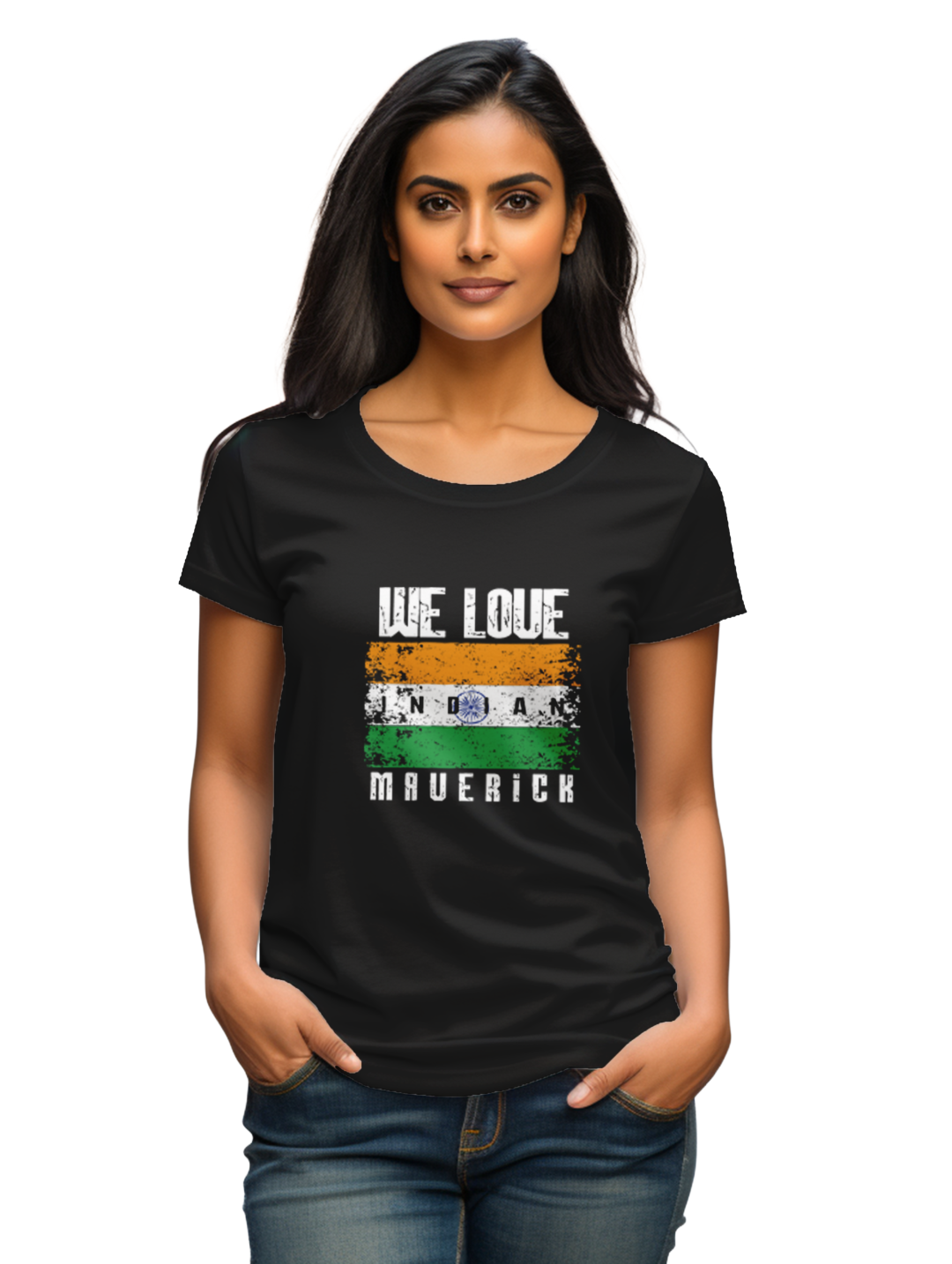 Women's we love indian maverick T-Shirt
