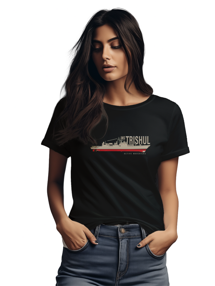 Womens INS Trishul T-shirt
