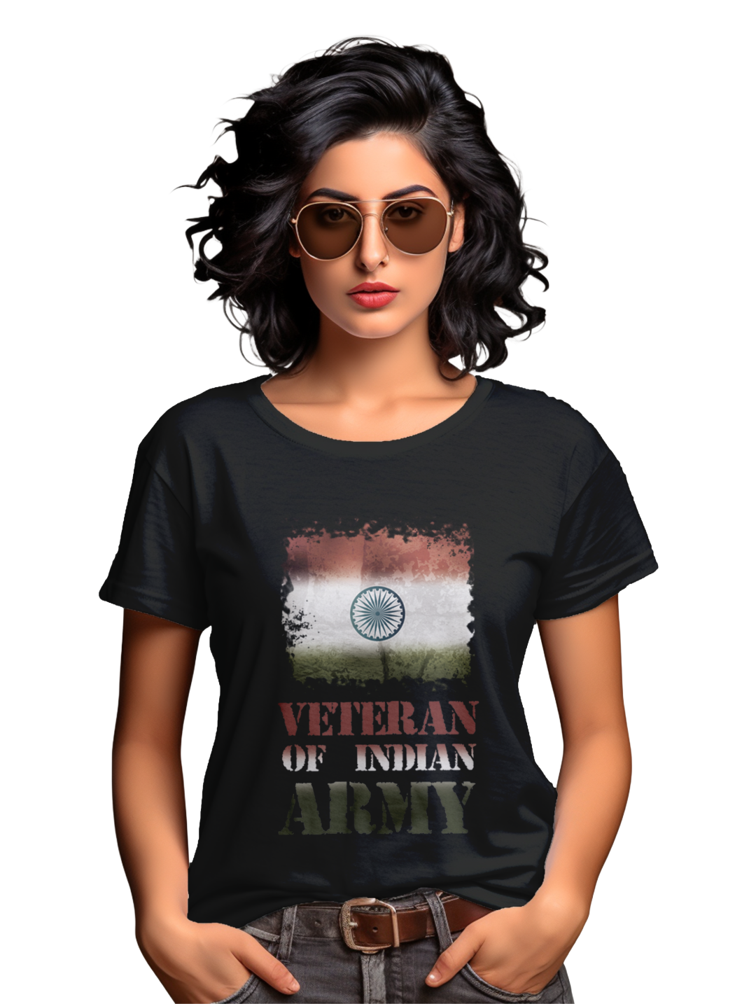 Women's Veteran of indian army T-Shirt