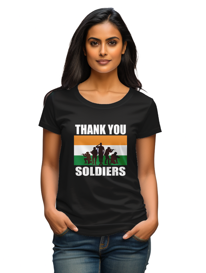 Women's Thank you Soldiers T-Shirt