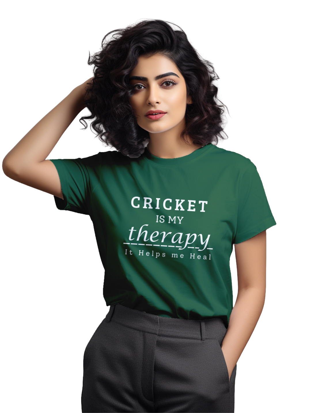 Women's Cricket is my Theraphy T-shirt
