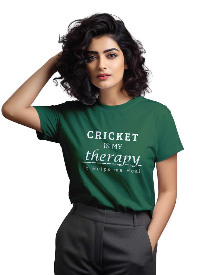 Women's Cricket is my Theraphy T-shirt