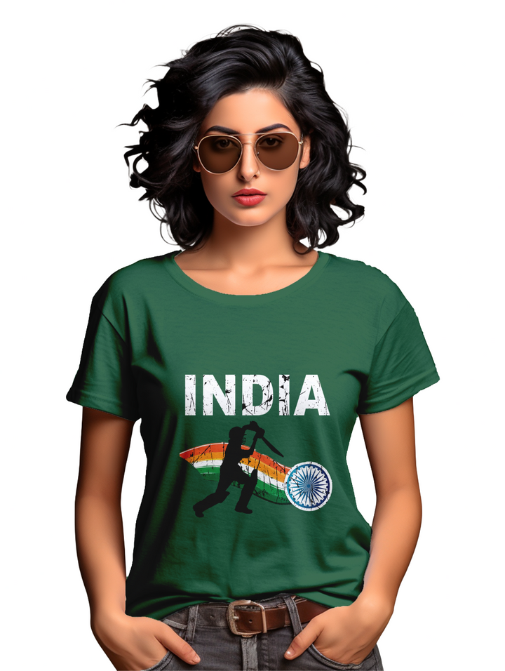 Cricket_Crest: Where Passion Meets Style Women's T-shirt