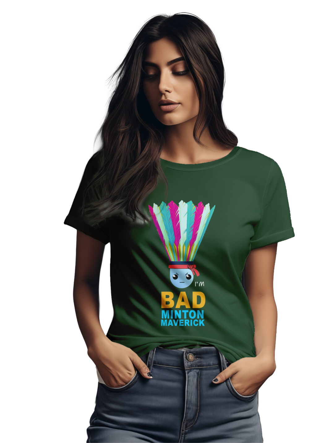 Womens I'm Badminton Maverick T-Shirt
