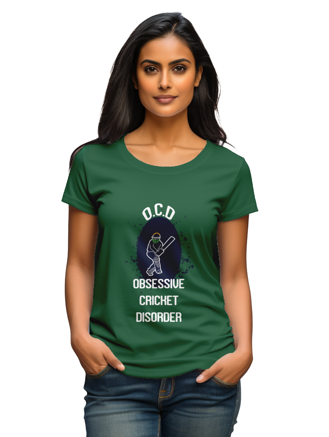 Women's  Obsessive Cricket Disorder T-shirt