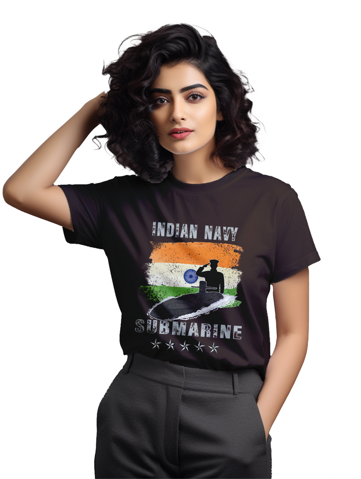 Women's INDIAN NAVY SUBMARINE T-Shirt