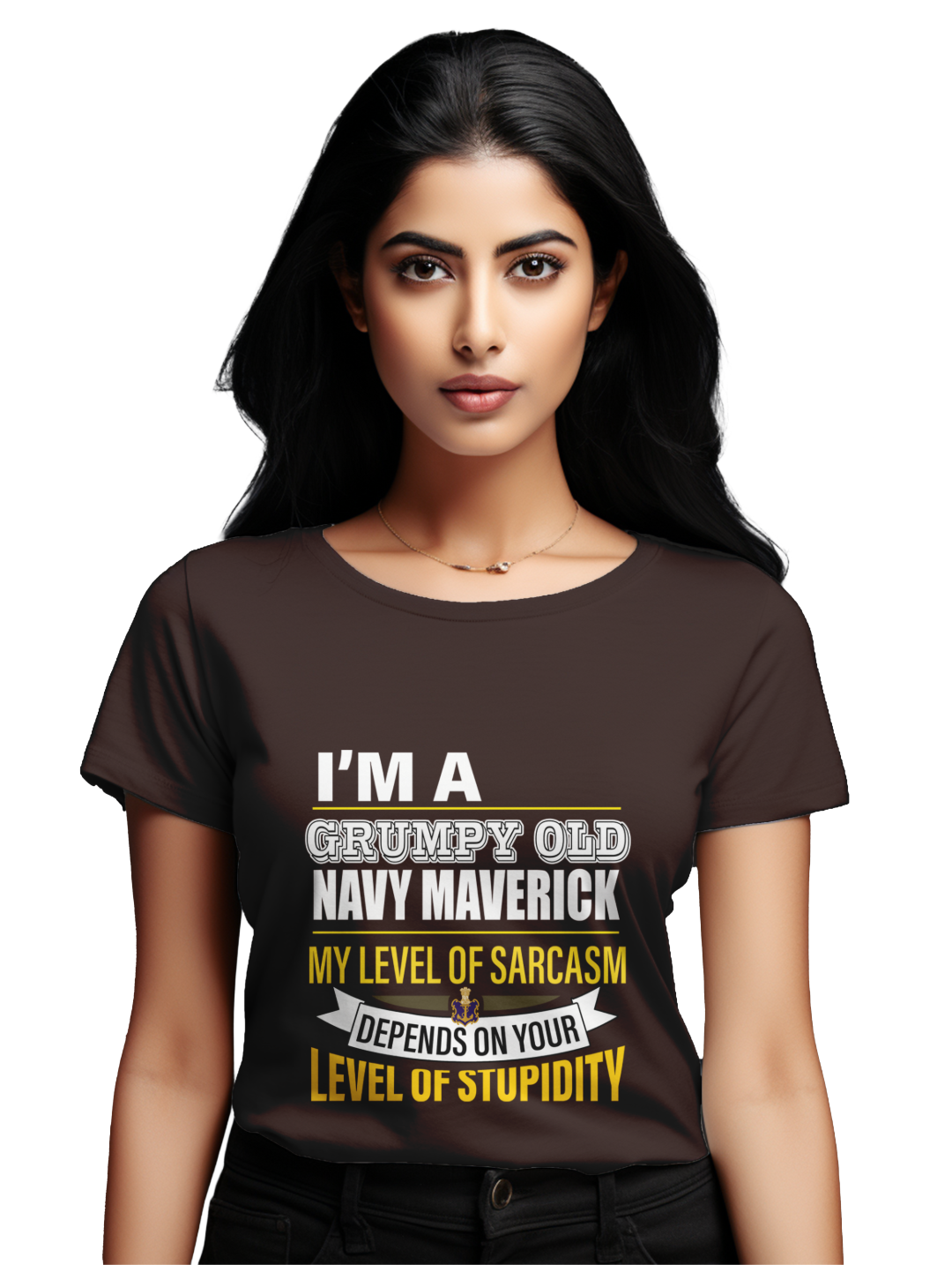 Womens I'm a Navy Maverick_ T-shirt