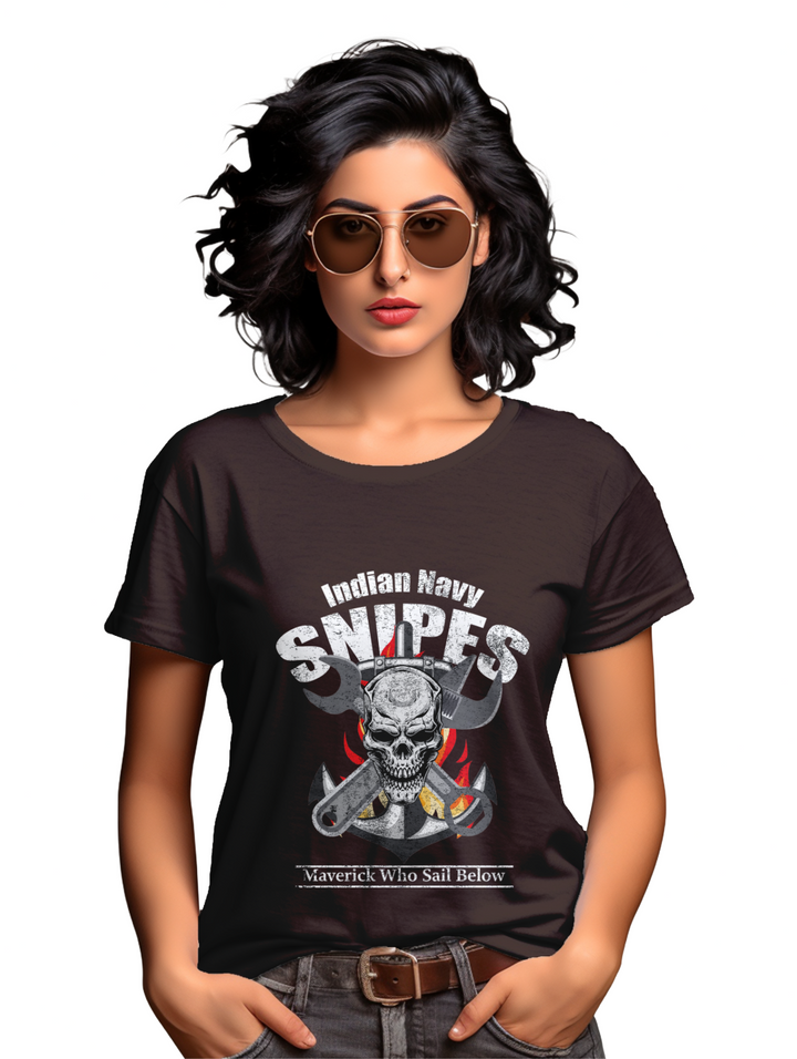 Womens Indian Navy Snipes T-shirt