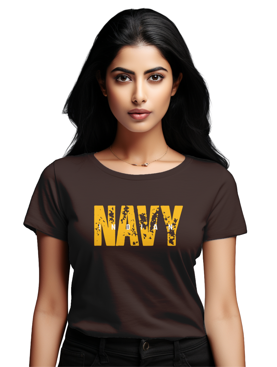 Women's  Indian navy T-Shirt
