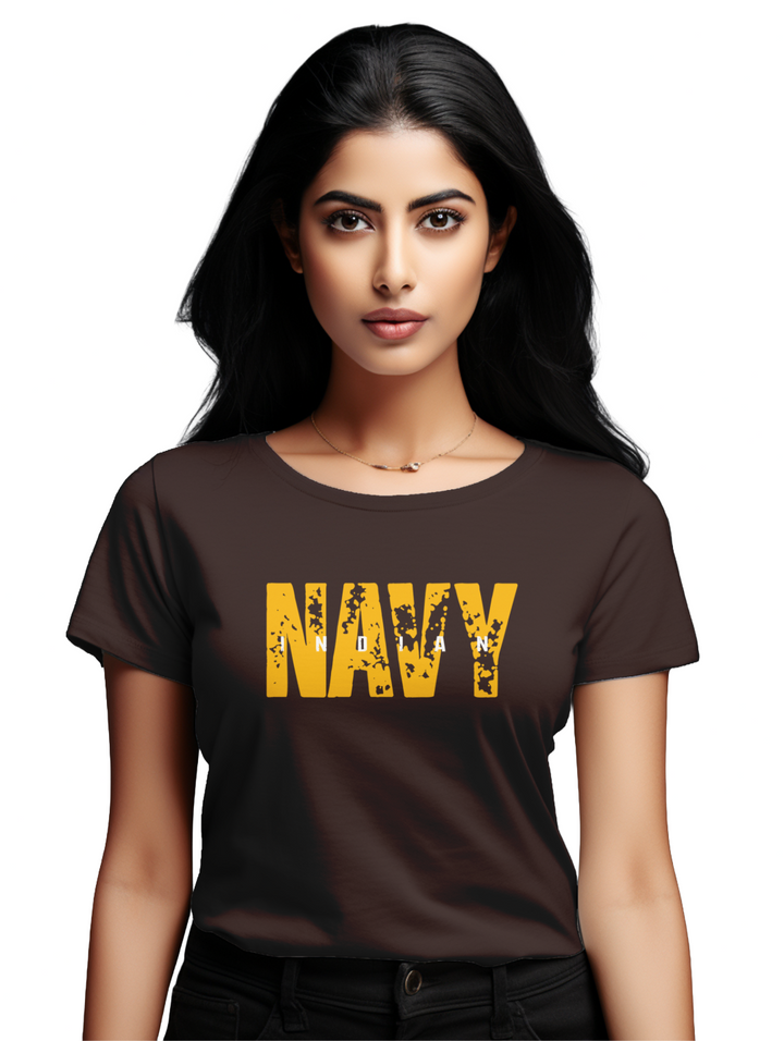 Women's  Indian navy T-Shirt