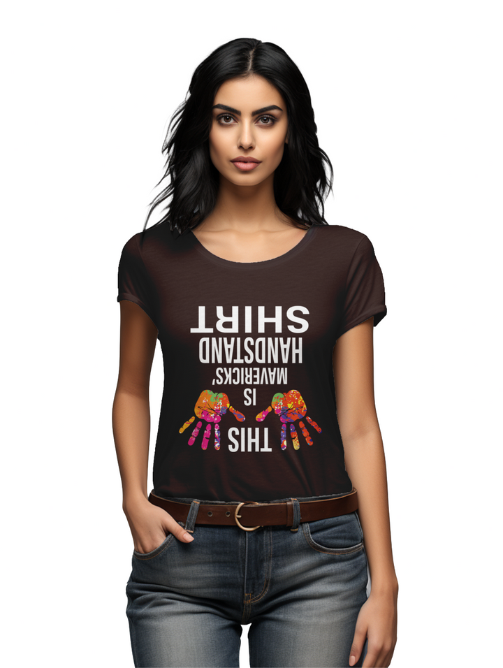 women's  This is Mavericks Handstand T-shirt