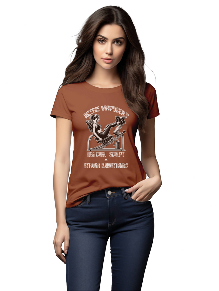 Womens LEG CURL SCULPT T-Shirt