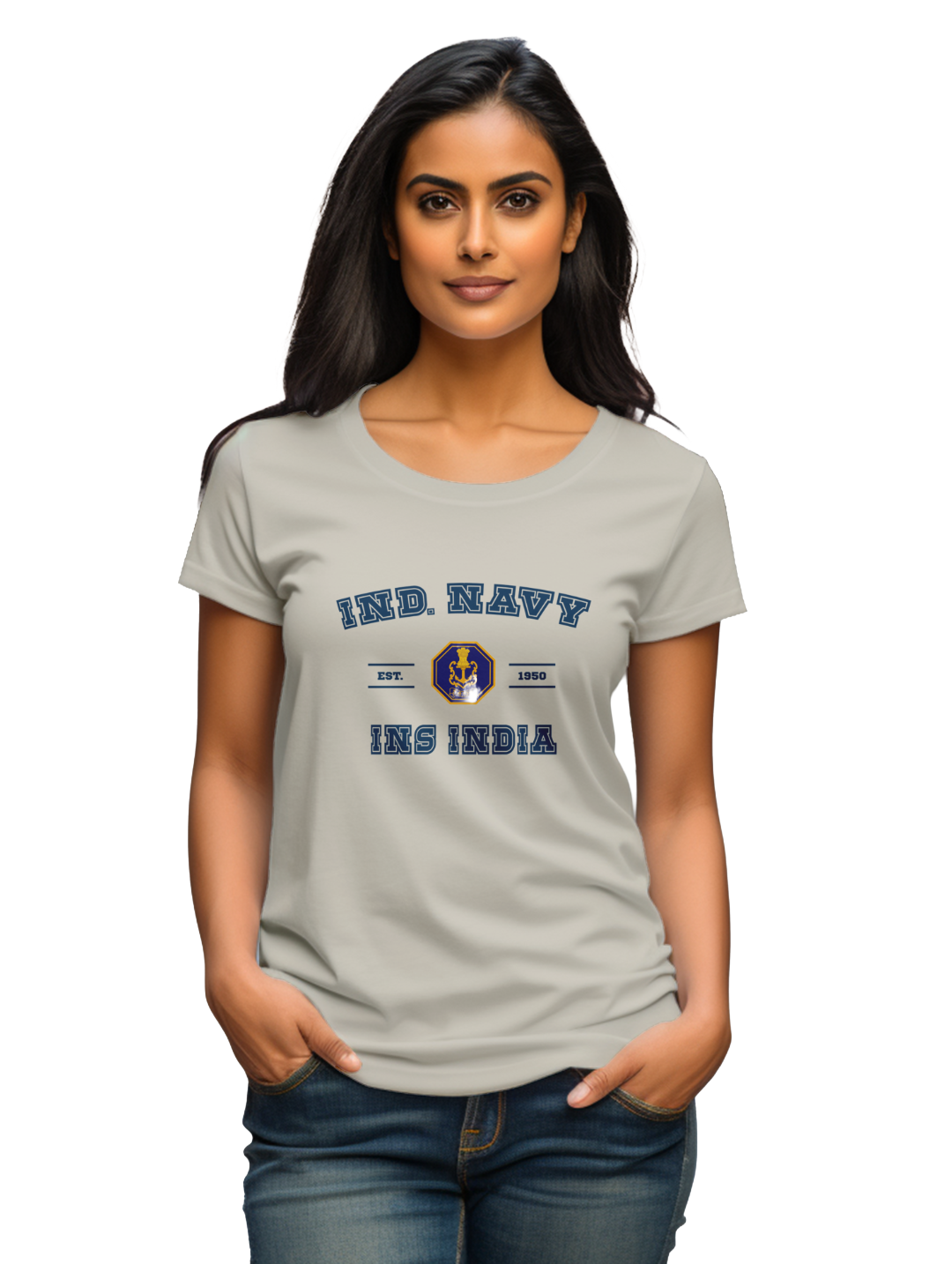 Women's Ind. Navy Womens INS India T-Shirt