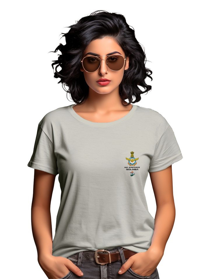 Womens Indian Airforce Soldier T-shirt