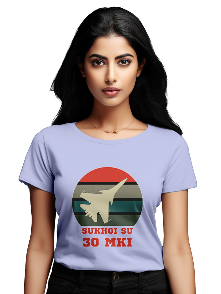 Women's Sukhoi Su 30 MKI fighter jet T-shirt