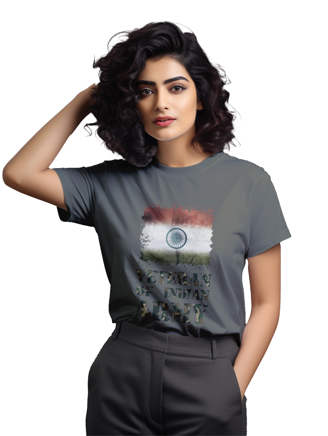 Women's Veteran of indian army T-Shirt