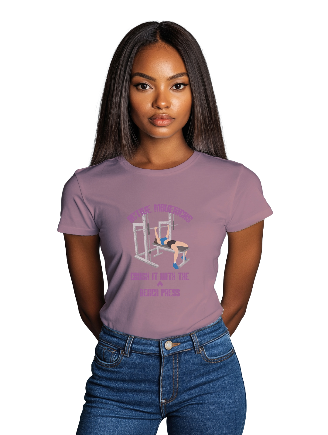 Active Mavericks™ Womens BENCH PRESS T-Shirt