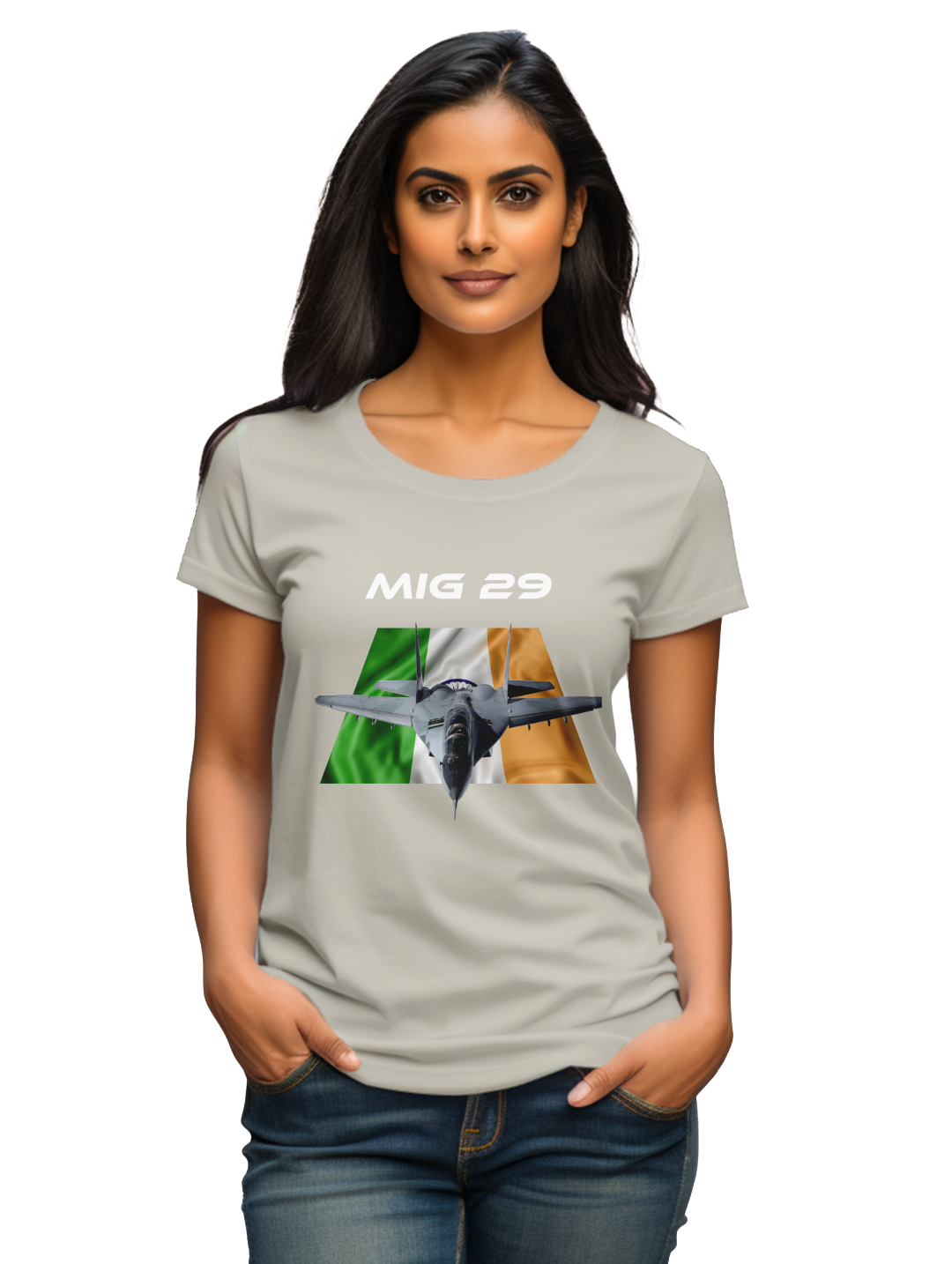 Women's MIG 29 fighter jet T-shirt