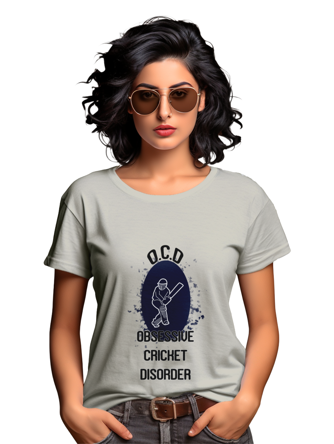 Women's  Obsessive Cricket Disorder T-shirt