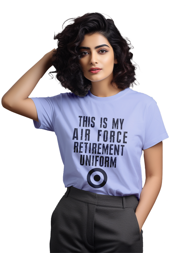 Women's This is my airforce retirement uniform_T-shirt