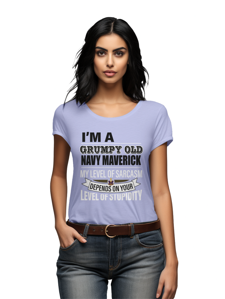 Womens I'm a Navy Maverick_ T-shirt