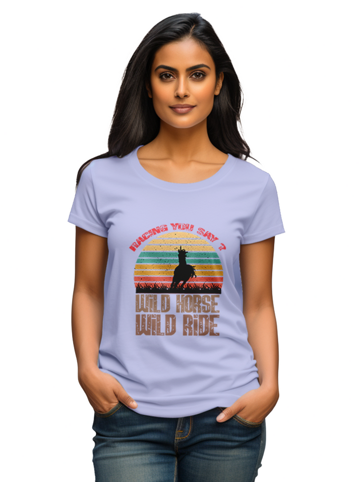 Women's Racing Wild Horse Ride T-Shirt