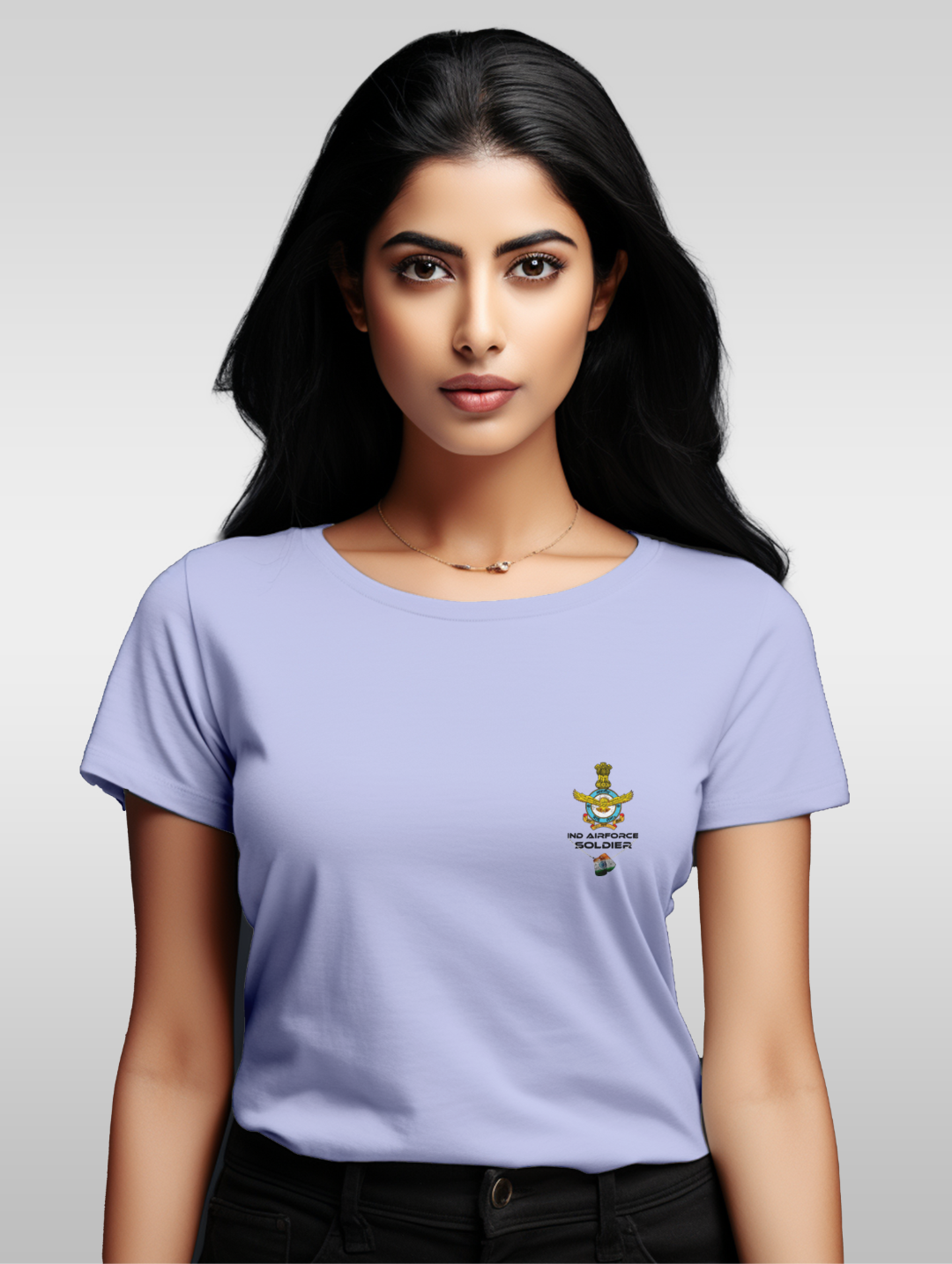 Womens Indian Airforce Soldier T-shirt