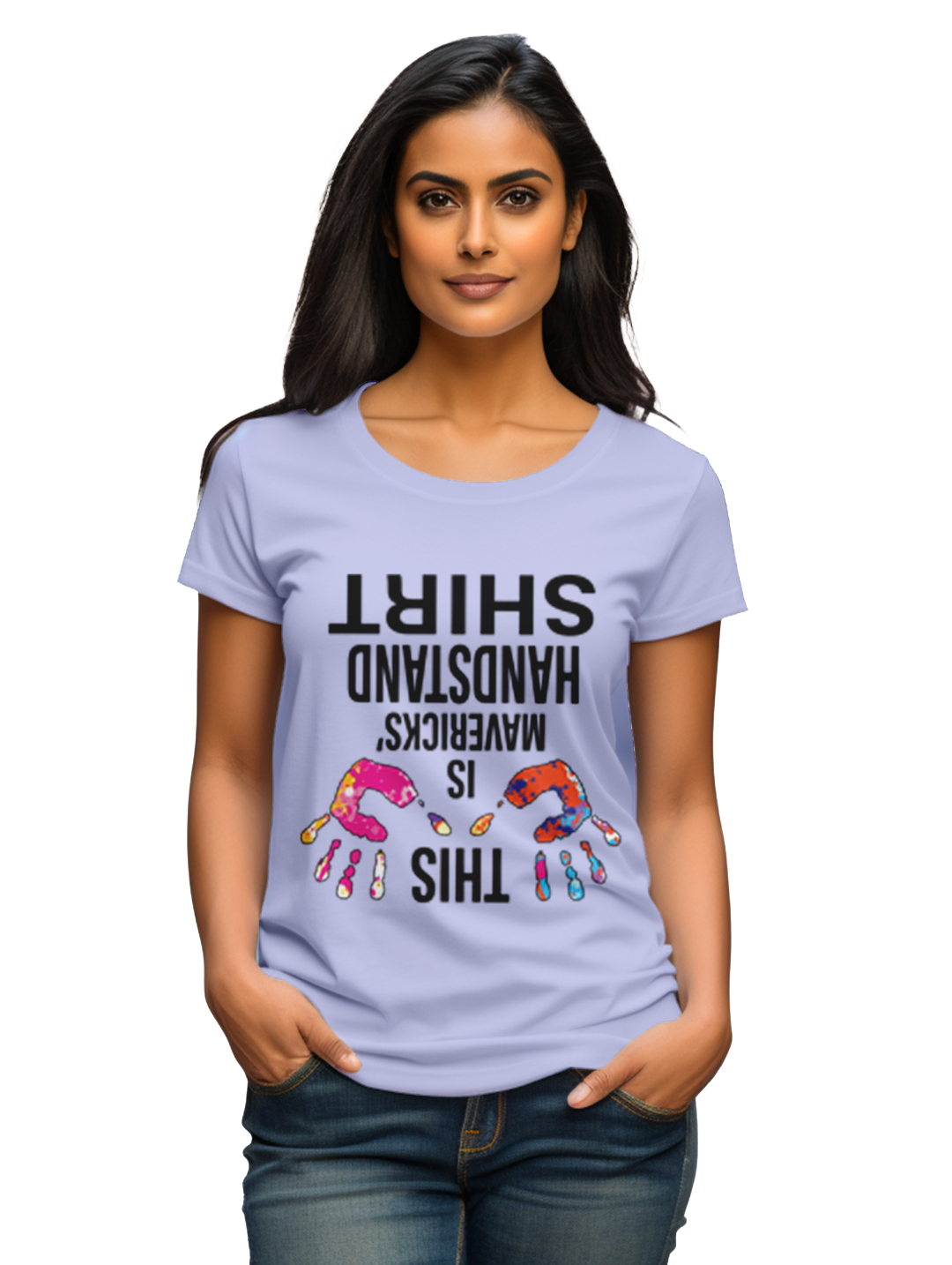 women's  This is Mavericks Handstand T-shirt
