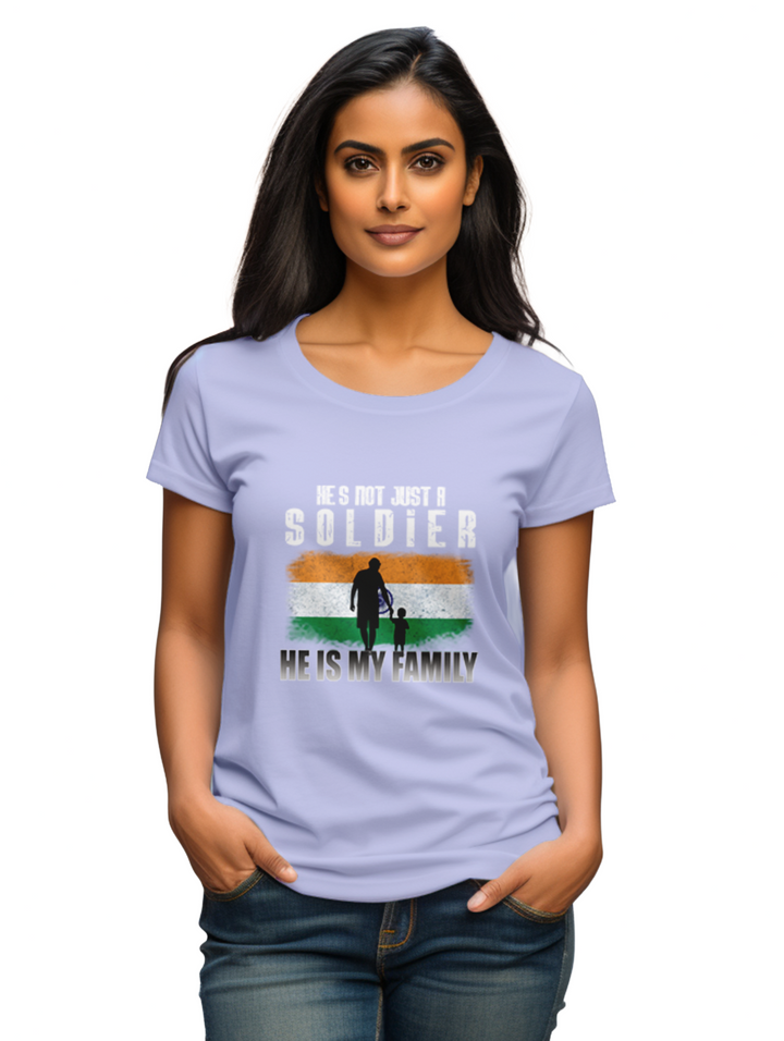 Women's He's not just a soldier he is my family T-Shirt