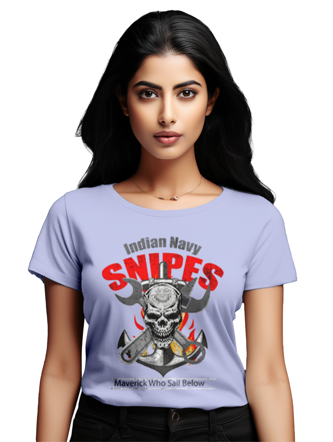 Womens Indian Navy Snipes T-shirt