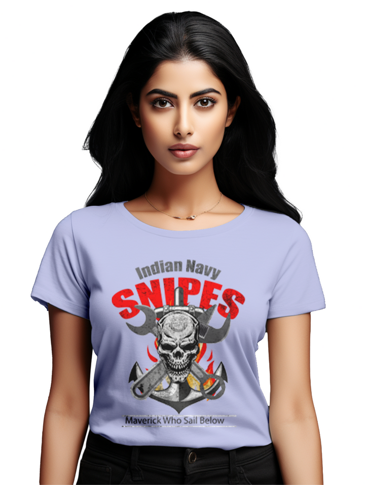 Womens Indian Navy Snipes T-shirt