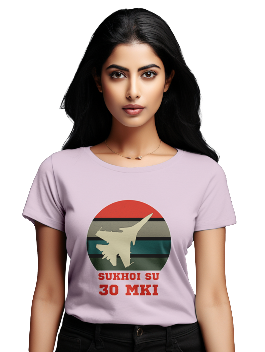 Women's Sukhoi Su 30 MKI fighter jet T-shirt