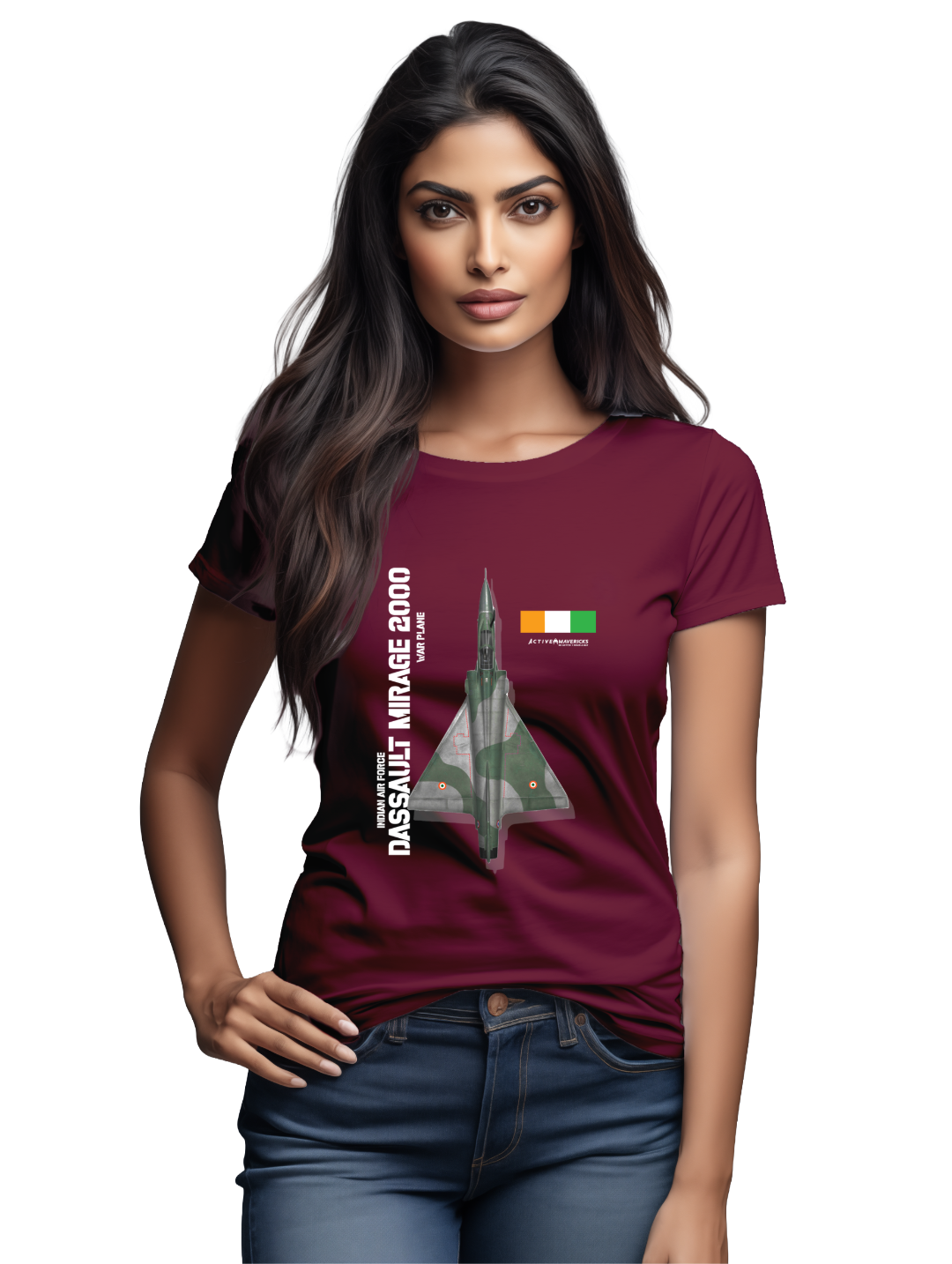 Womens DASSAULT MIRAGE 2000 T-shirt