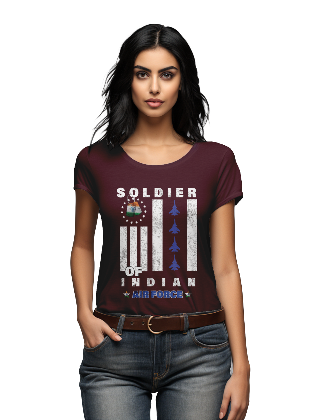 Women's  Soldier of Indian Airforce  T-shirt