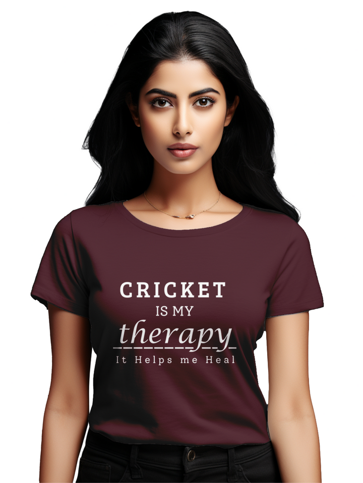 Women's Cricket is my Theraphy T-shirt