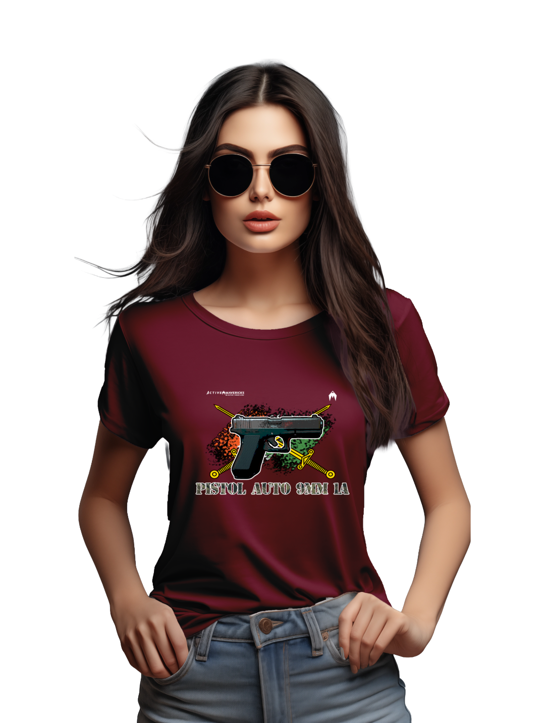Women's PISTOL AUTO 9MM 1A T-Shirt