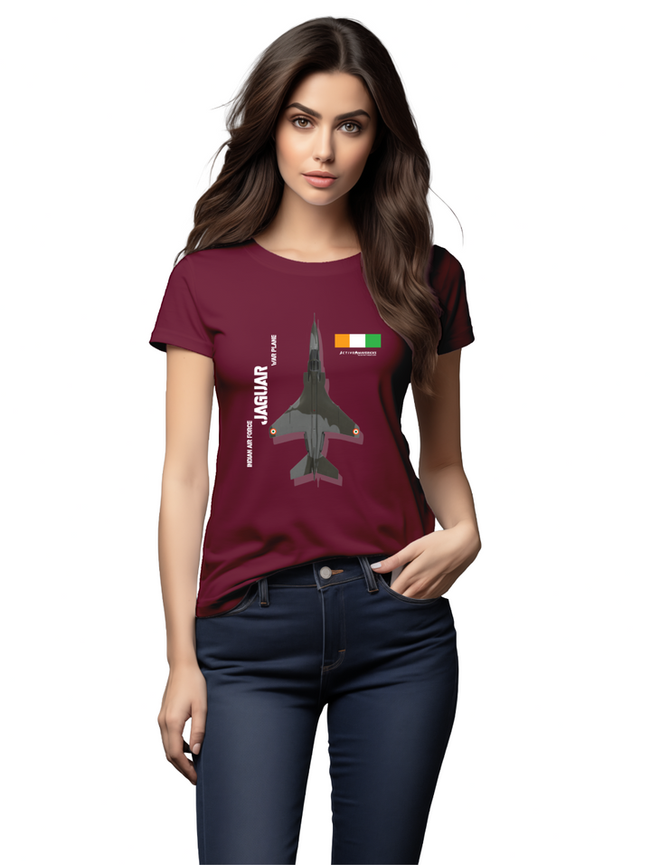 Women's Elegance in Flight with the SEPECAT Jaguar T-shirt