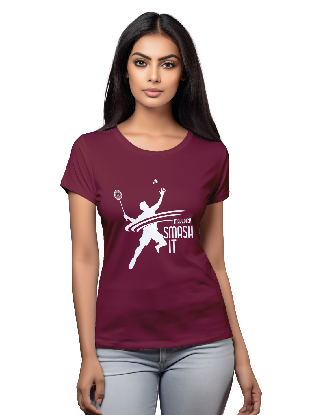Womens Maverick Smash It T-Shirt